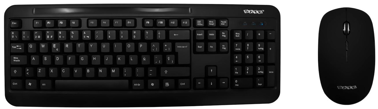 Teclado + Mouse Wireless Satellite AK-725G - Black (Español)